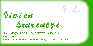 vivien laurentzi business card